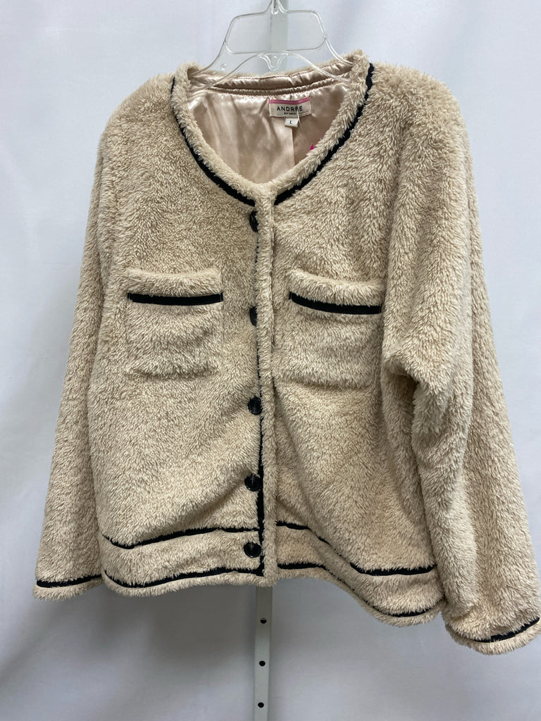 Size Large Andree Beige Jacket/Outerwear