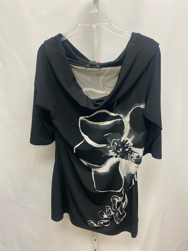 Size XL White House Black Market Black/Gray 3/4 Sleeve Dress