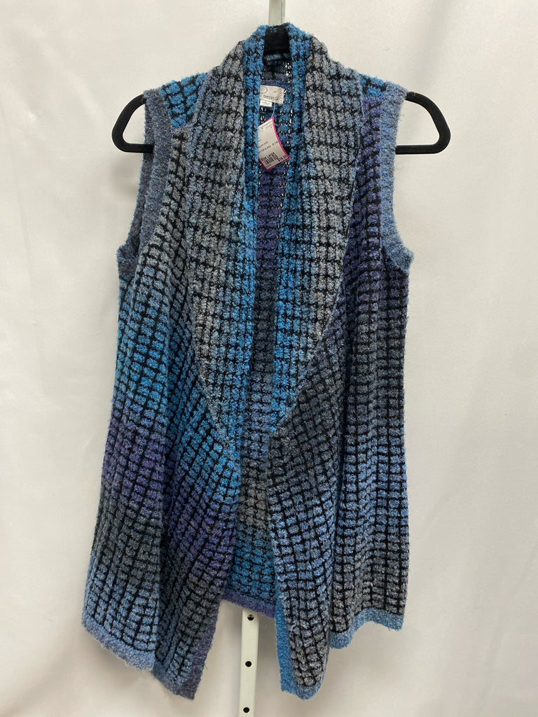 Ponsesa Size Large Blue/Black Vest/Top