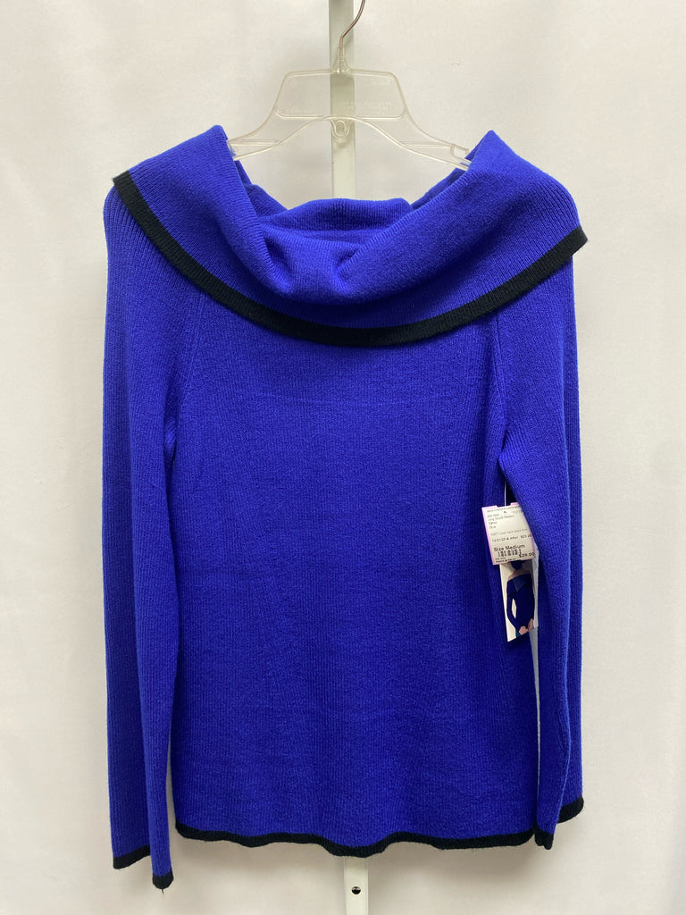 Cyrus Size Medium Blue Long Sleeve Sweater