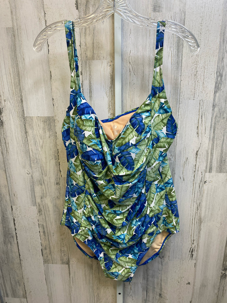 Size 18W Blue/green Swimsuit