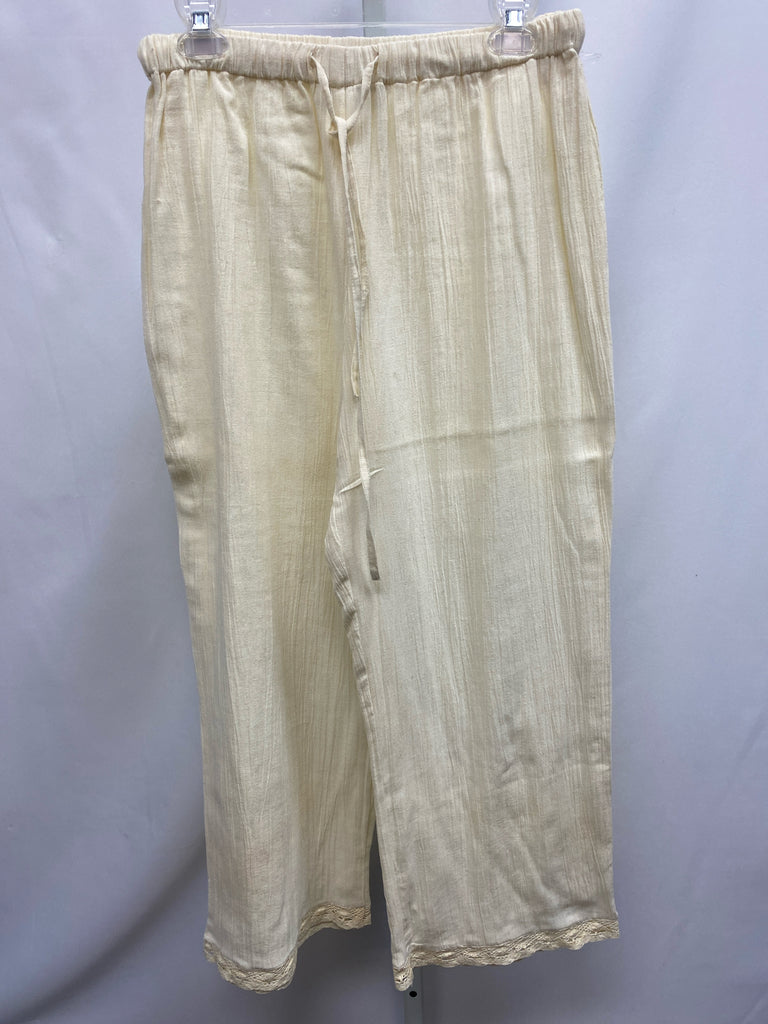 Notations Size Medium Cream Pants