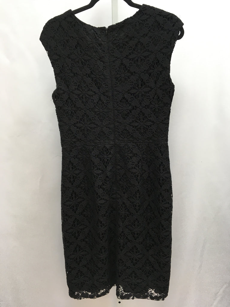 Size 10 Coldwater Creek Black Lace Short Sleeve Dress