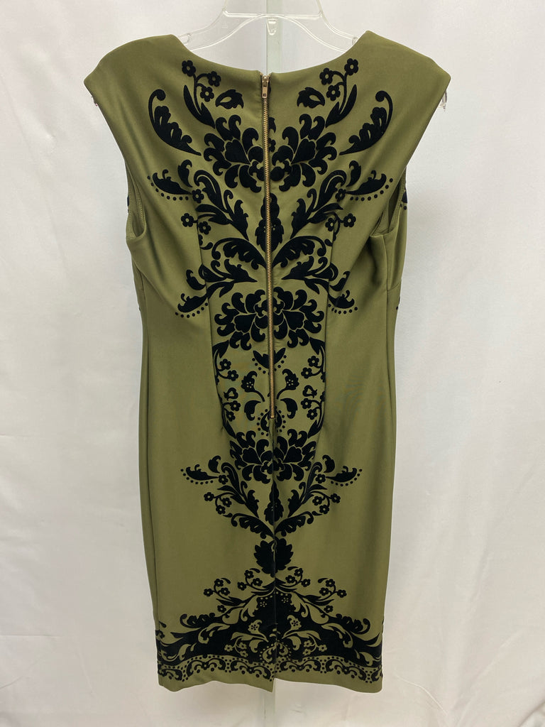 Size 6 eci Army Green Short Sleeve Dress