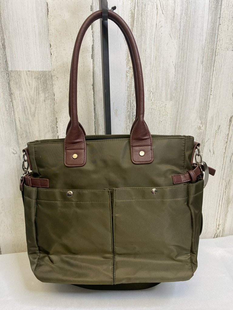 Signature Army Green Tote