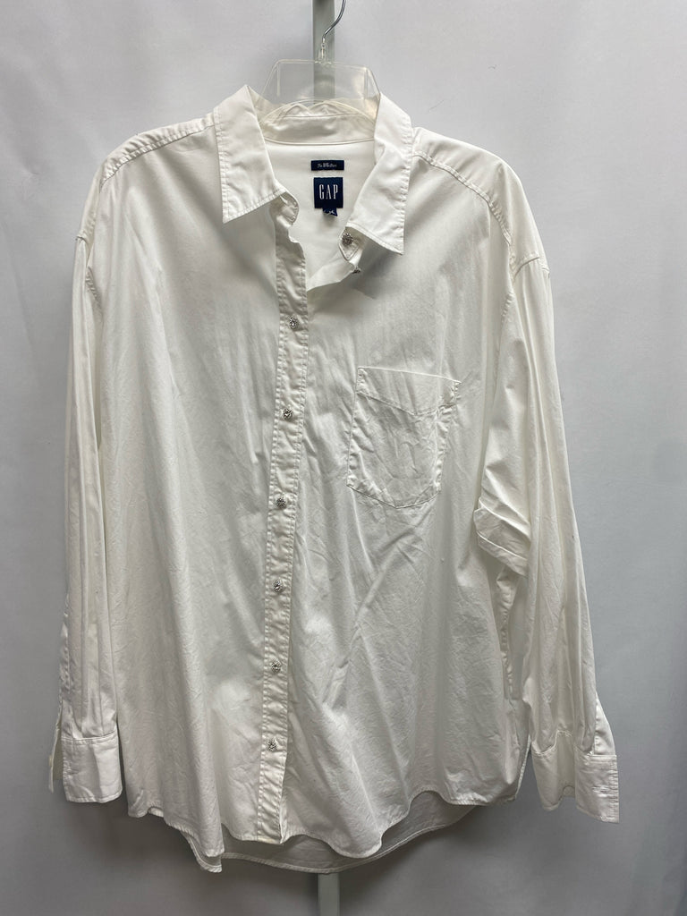 Gap Size XXL White Long Sleeve Top