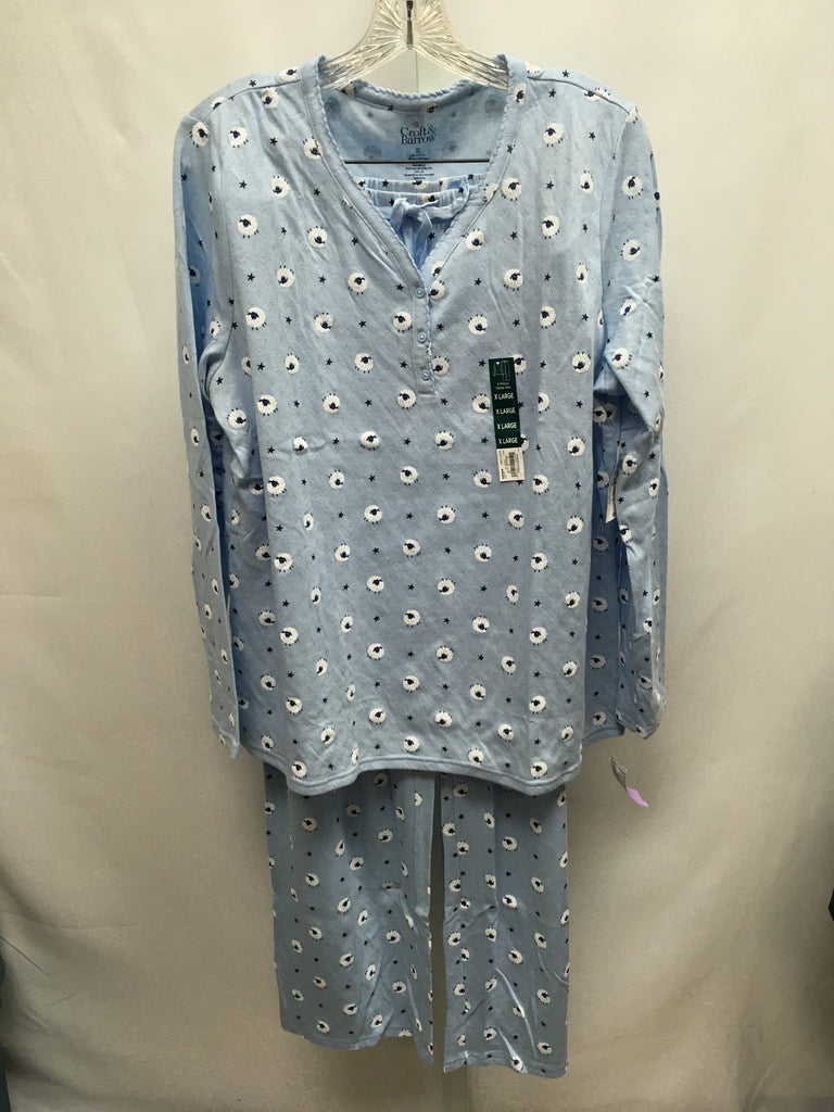 Size XLarge Croft & Barrow Blue Print Pajamas