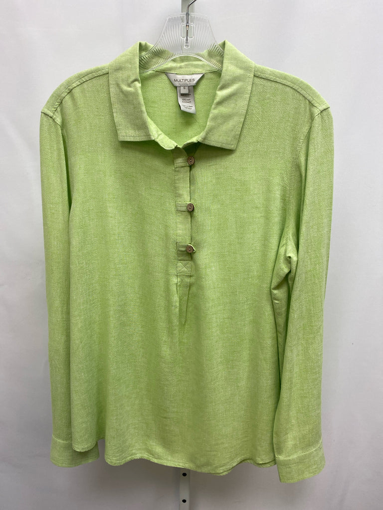 Multiples Size Small Lime Long Sleeve Top