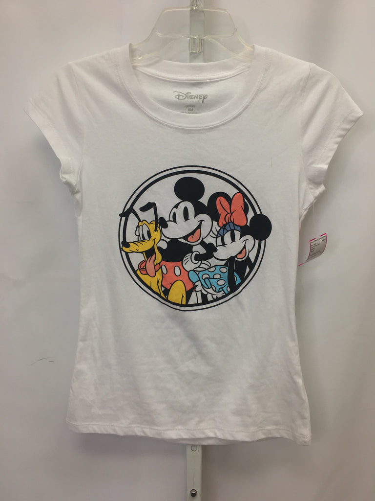 Disney Size Small White Short Sleeve Top