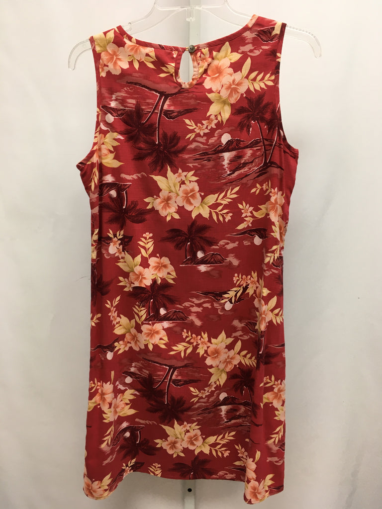 Tommy Bahama Size XS Burgundy Print Sleeveless Dress