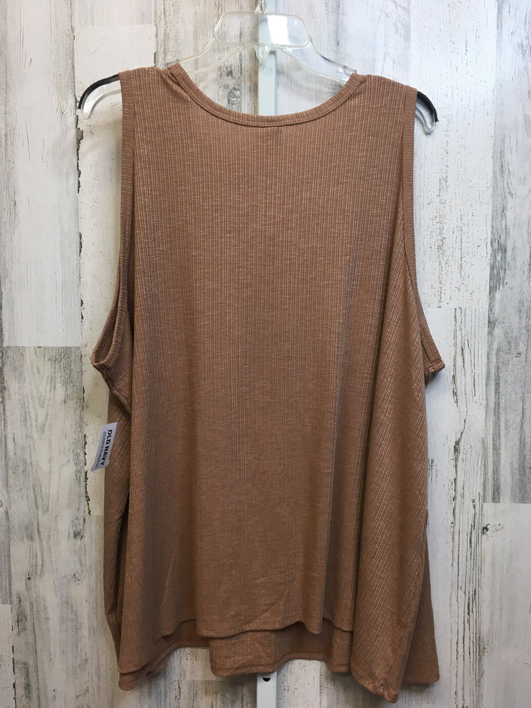 Old Navy Size 3X Taupe Sleeveless Top