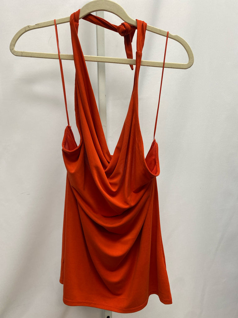 Express Size Large Orange Sleeveless Top