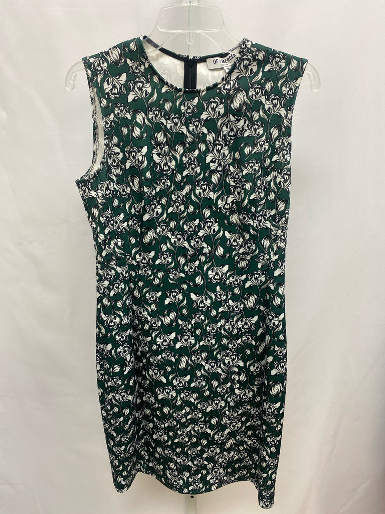 Size 6 Green Floral Sleeveless Dress