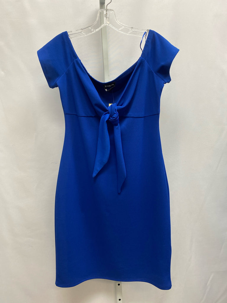 Size 12 bebe Royal Blue Short Sleeve Dress