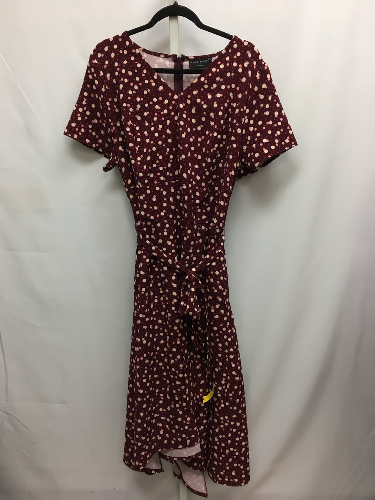 lane bryant burgundy dress Size 16 Print Short Sleeve – Best Friends Consignment Neck Dress viscose kaftan Buy Apricot Bow One Colour:Deep Teal