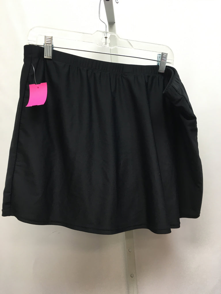 Size 20W Black Swimsuit Bottom Only