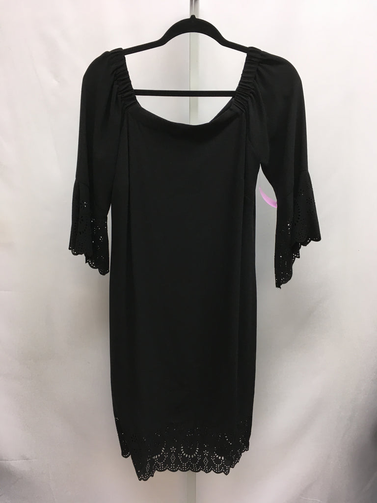 Size Medium roz&ALI Black Short Sleeve Dress