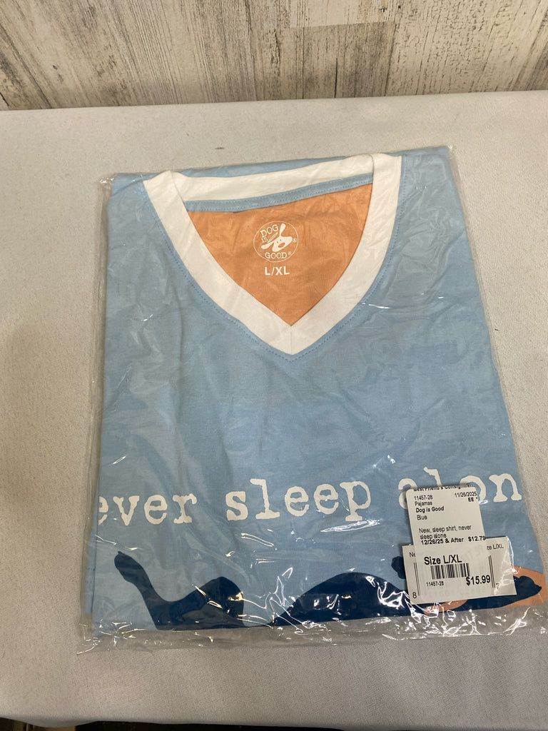 Dog is Good Size L/XL Blue Pajamas