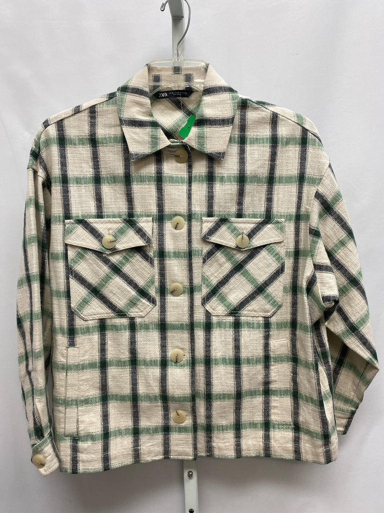 Zara Size Medium Taupe Jacket/Top