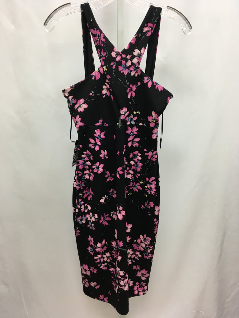 Size 2 Express Black Floral Sleeveless Dress