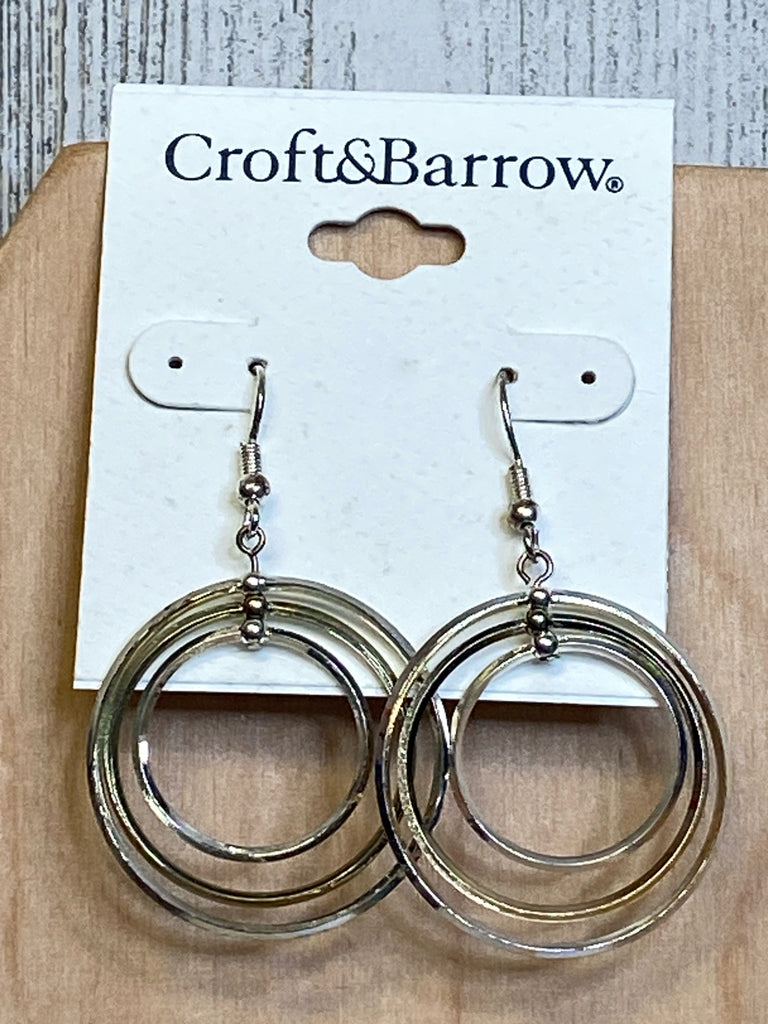 Croft & Barrow Silver/Gold Earrings