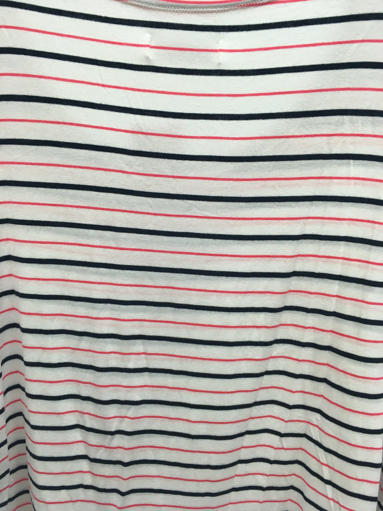 Abercrombie White Stripe Junior Top