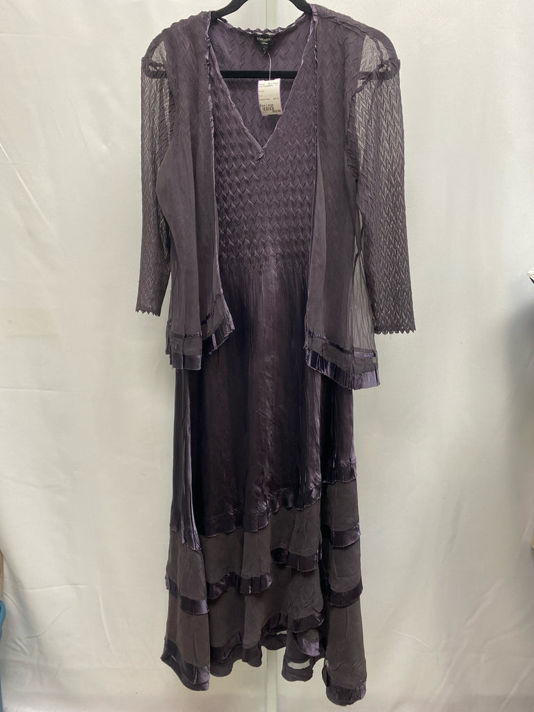 Size Large Purple Long Sleeve Dress