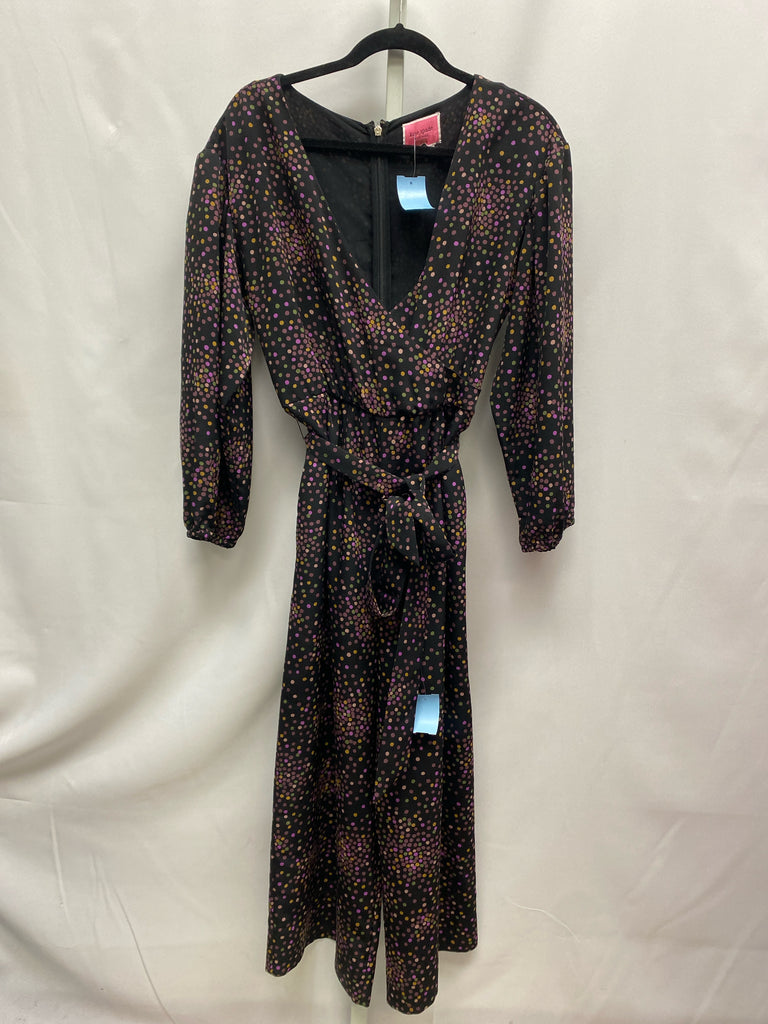 Kate Spade Size 8 Black Polka Dot Jumpsuit