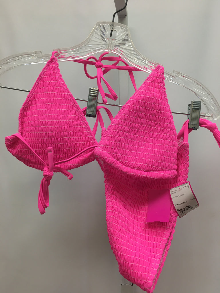 Size Large Hot Pink 2 piece Swimsuit