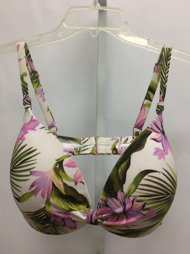Size 38dd Cream Print Swimsuit Top Only