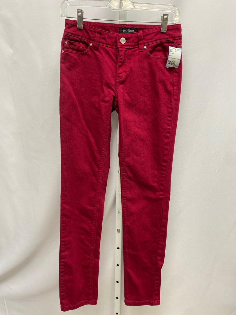 WHBM Size 24 (0) Red Denim Jeans