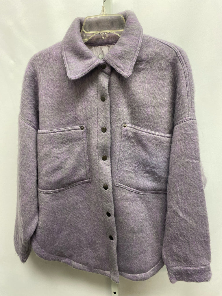 Size Small Purple/Gray Shacket