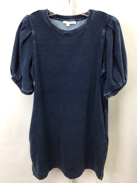 Size Chico's 2 (Large) Chico's Blue 3/4 Sleeve Dress