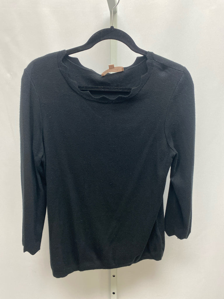 Philosophy Size Large Black Long Sleeve Sweater