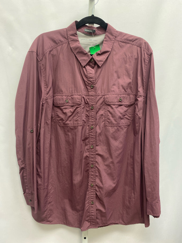 Eddie Bauer Size 2X Plum Long Sleeve Top