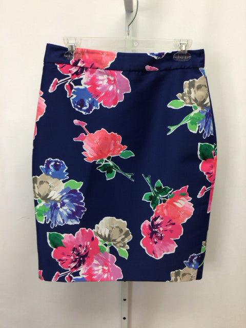 Size 8 Kate Spade Navy Floral Designer Skirt