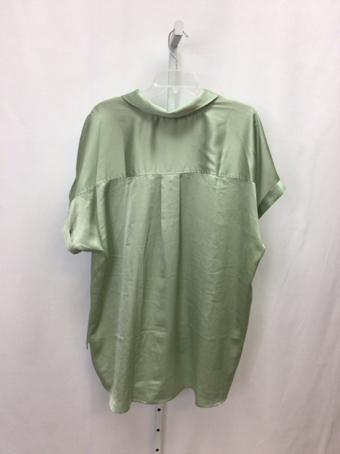 entro Size 1X Green Short Sleeve Top
