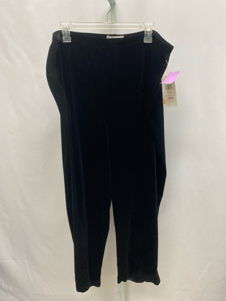 Notations Size 2X Black Pants