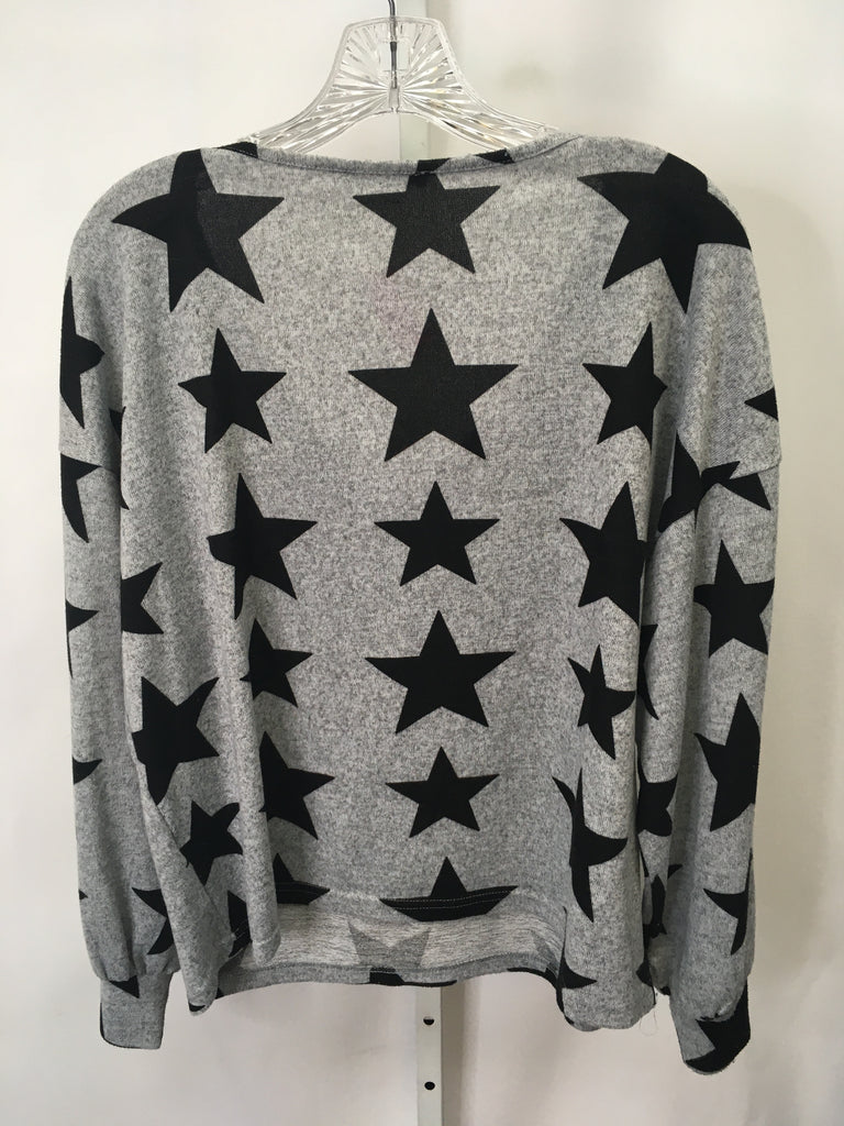 Shein Size Small Gray/Black Long Sleeve Top
