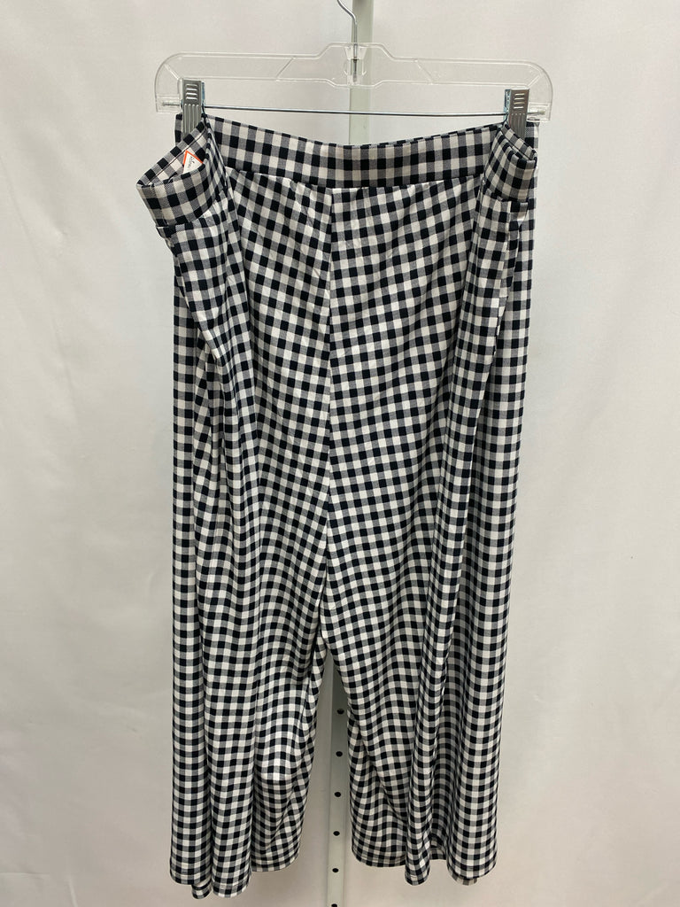 Susan Graver Size 3X Black/White Crop/Capri