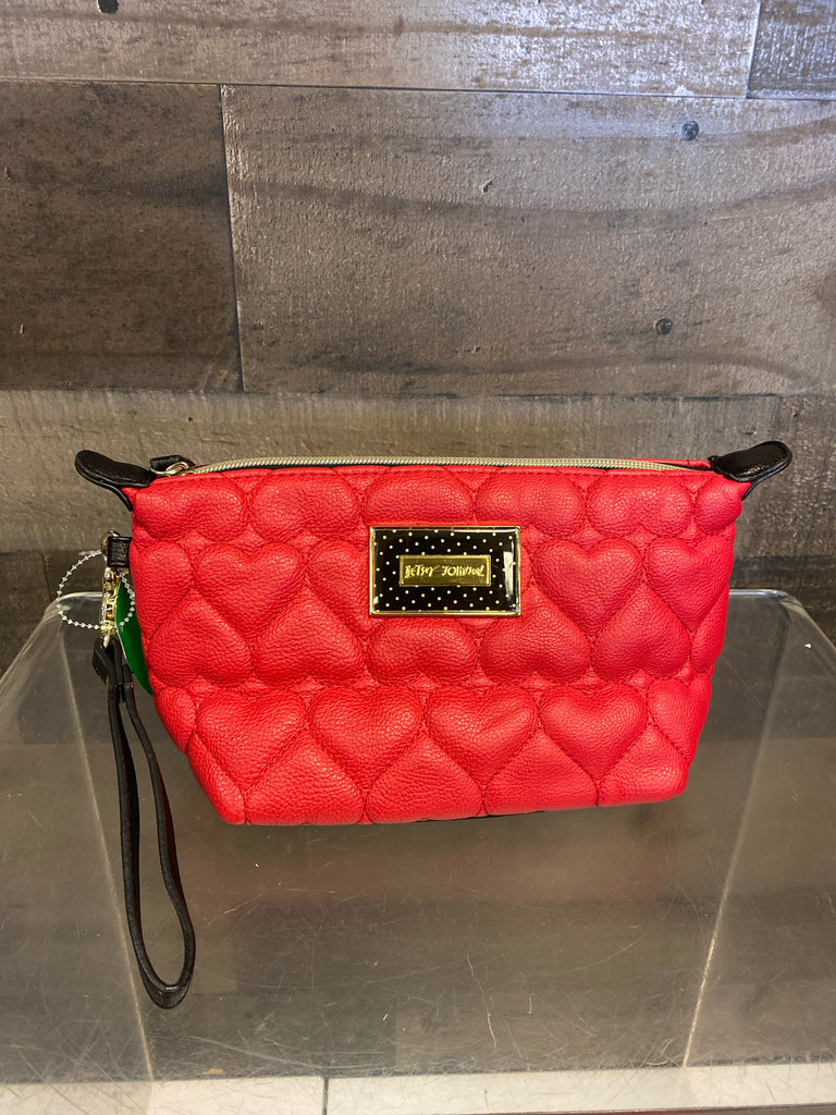 Betsey Johnson Red/Black Wristlet