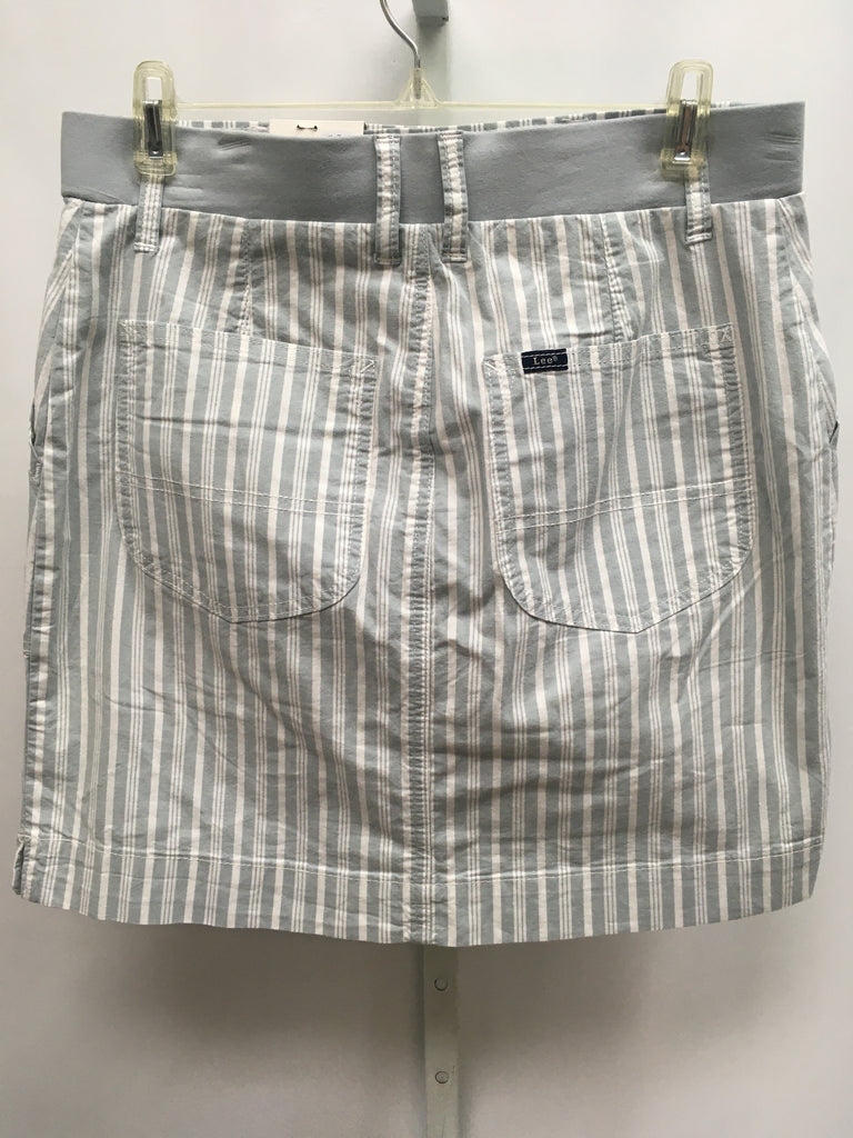 Lee Size 8 White/Gray Skort