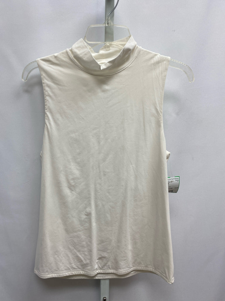 WHBM Size Large Cream Sleeveless Top