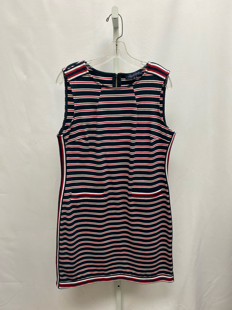 Size Medium Tommy Hilfiger Navy Stripe Sleeveless Dress