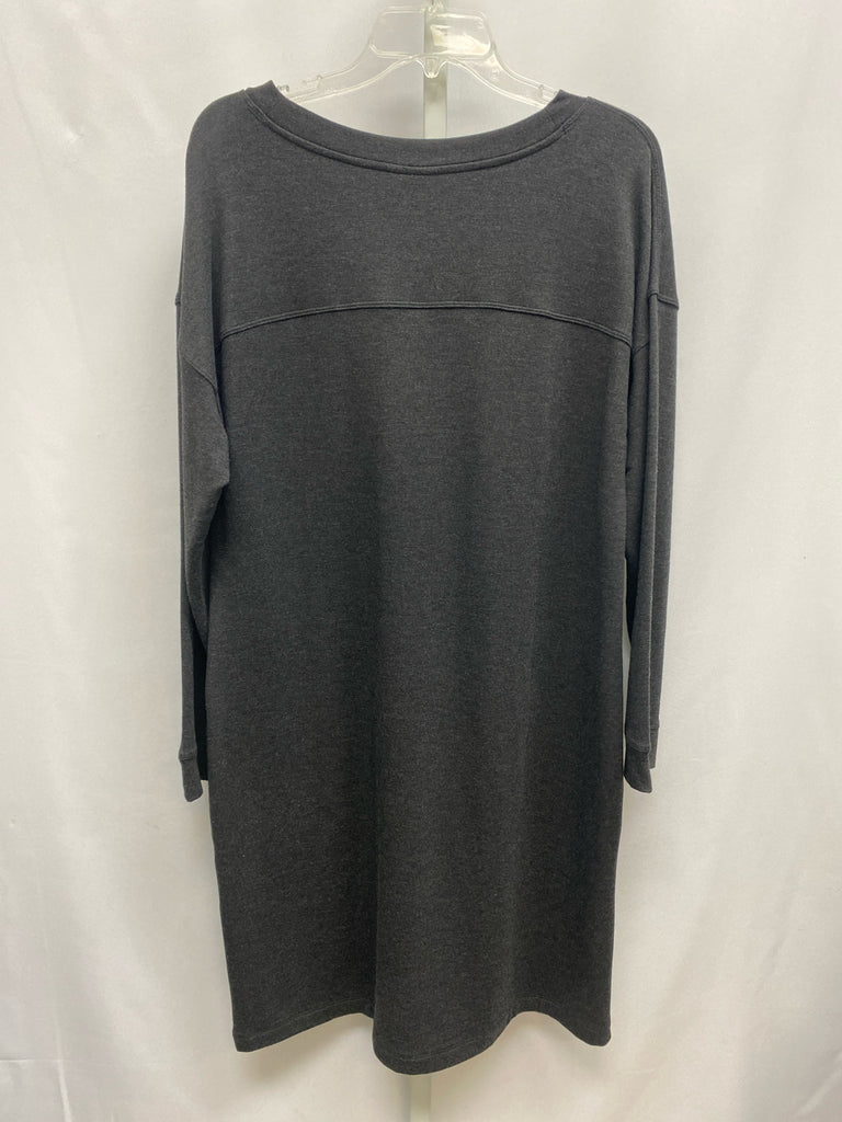 Size Large jjill Charcoal Long Sleeve Dress