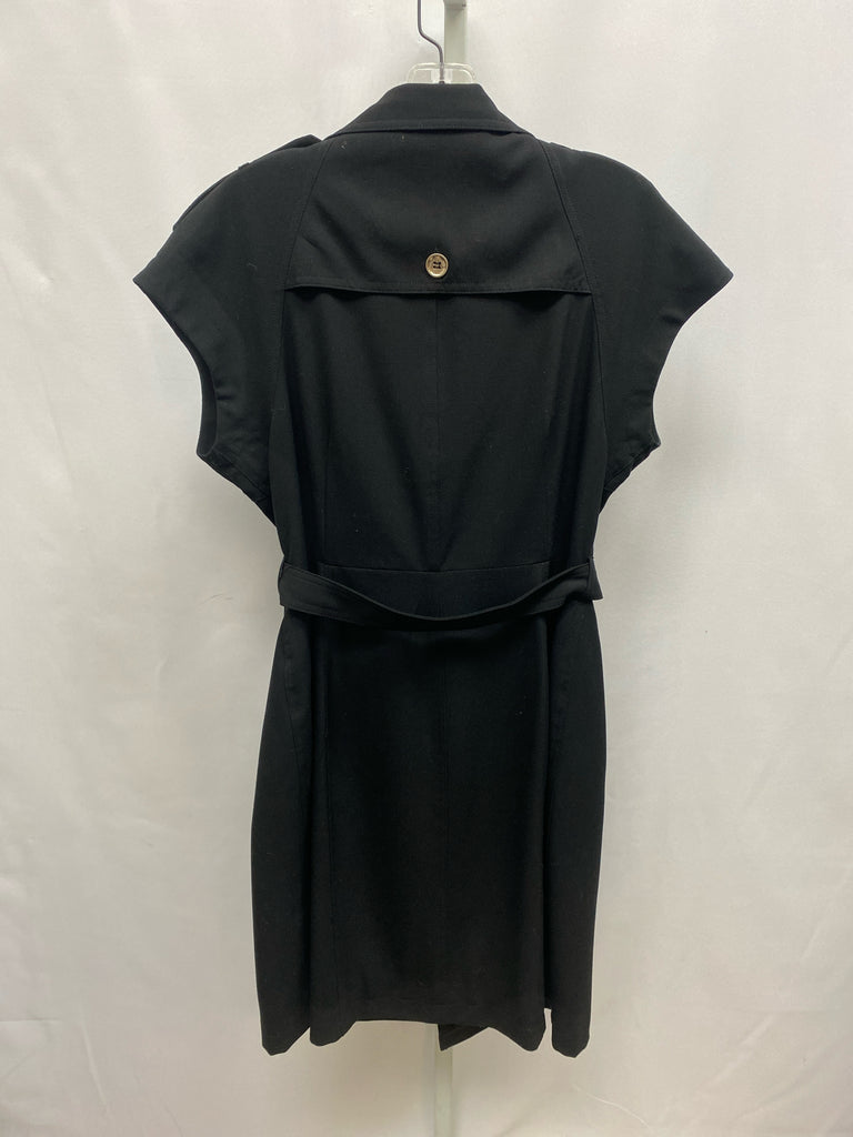 Size 12 Calvin Klein Black Short Sleeve Dress