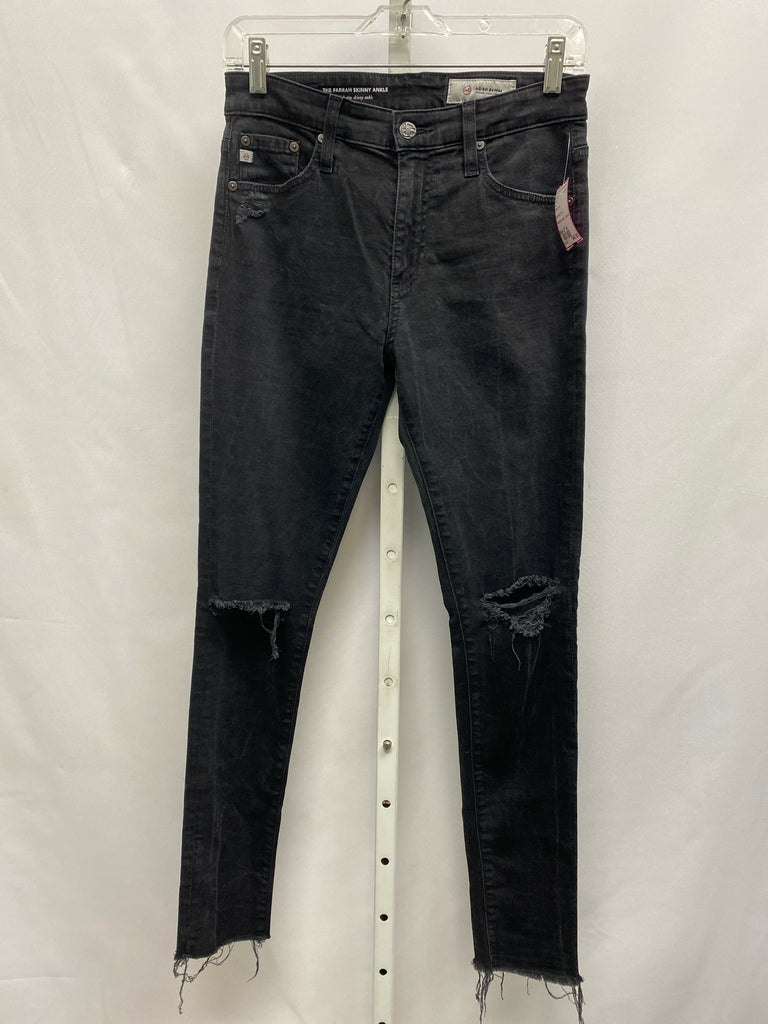 AG Size 27 (4) Black Denim Jeans