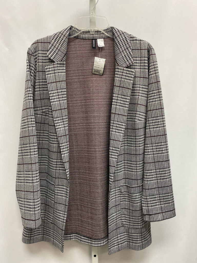Divided Size Medium Gray Plaid Blazer