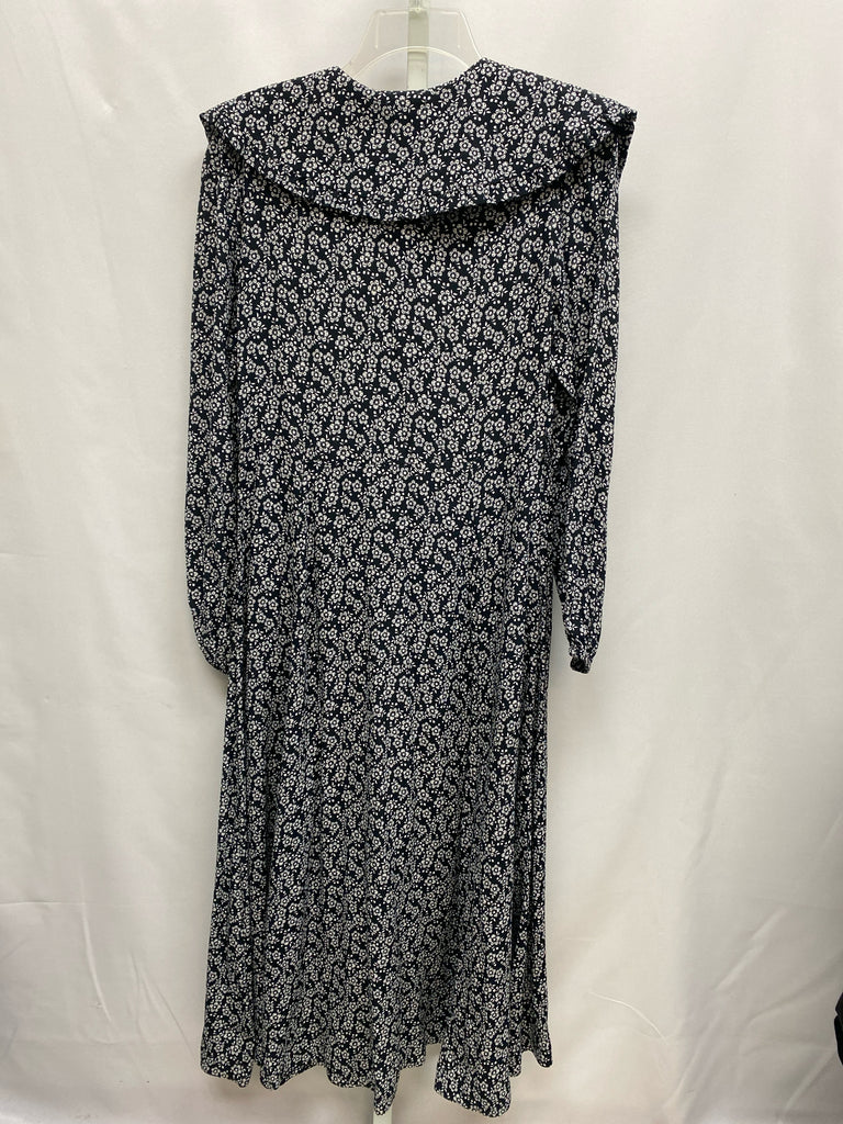 Size 8 Boden Black/White Long Sleeve Dress