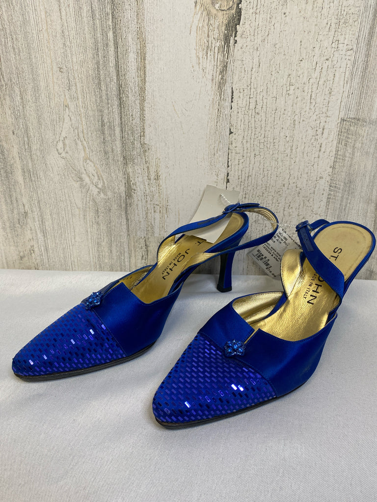 St. John Size 6.5 Blue Designer Shoe